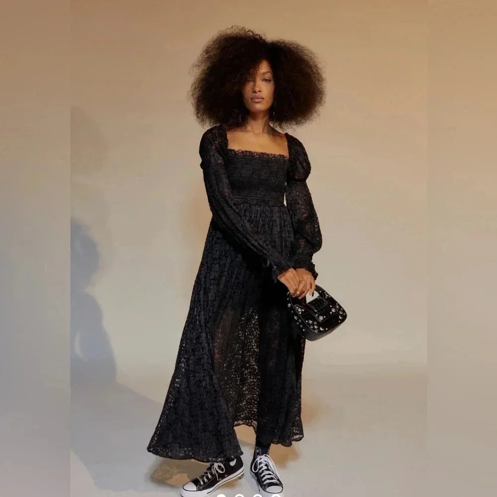 UO Fairuza Lace Maxi Dress urban outfitters - Picture 5 of 5